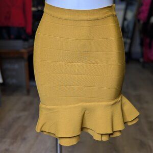 BEBE Bandage Peplum Skirt